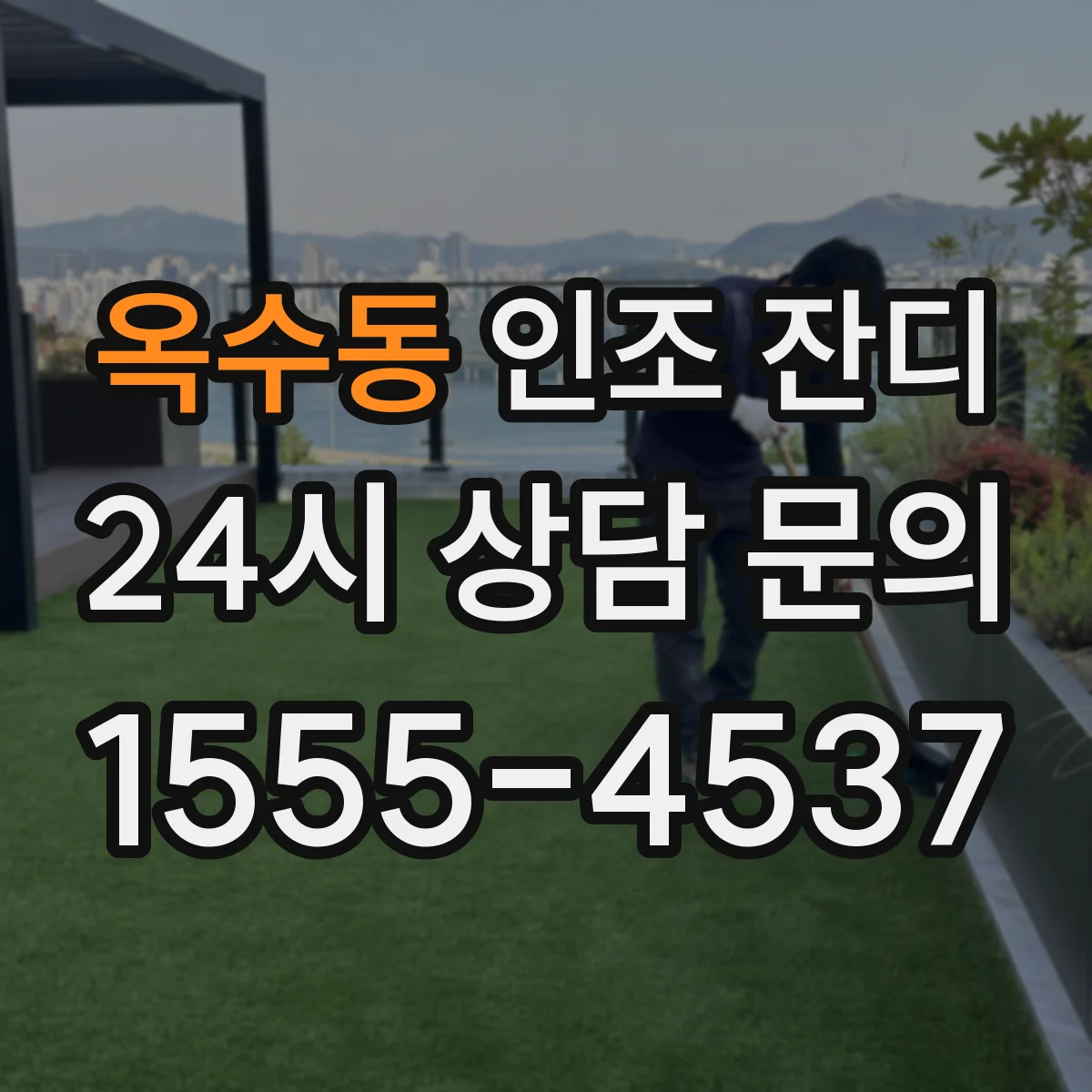 옥수동 인조 잔디