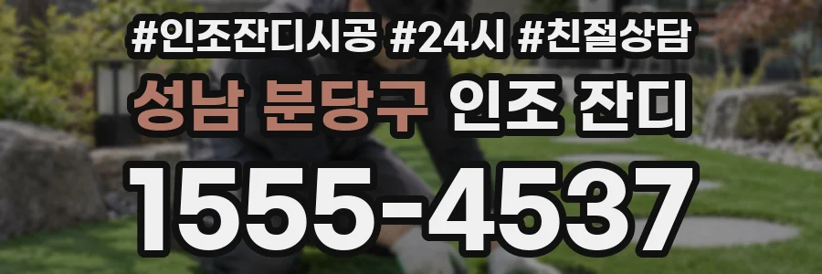 성남 분당구 인조 잔디