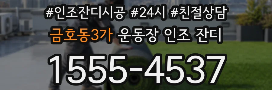 금호동3가 운동장 인조 잔디