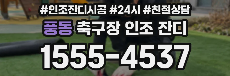 풍동 축구장 인조 잔디