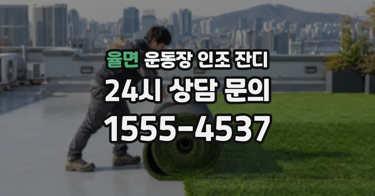 율면 운동장 인조 잔디