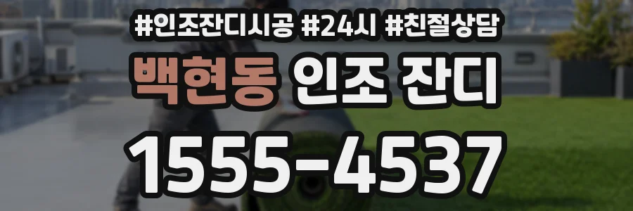백현동 인조 잔디