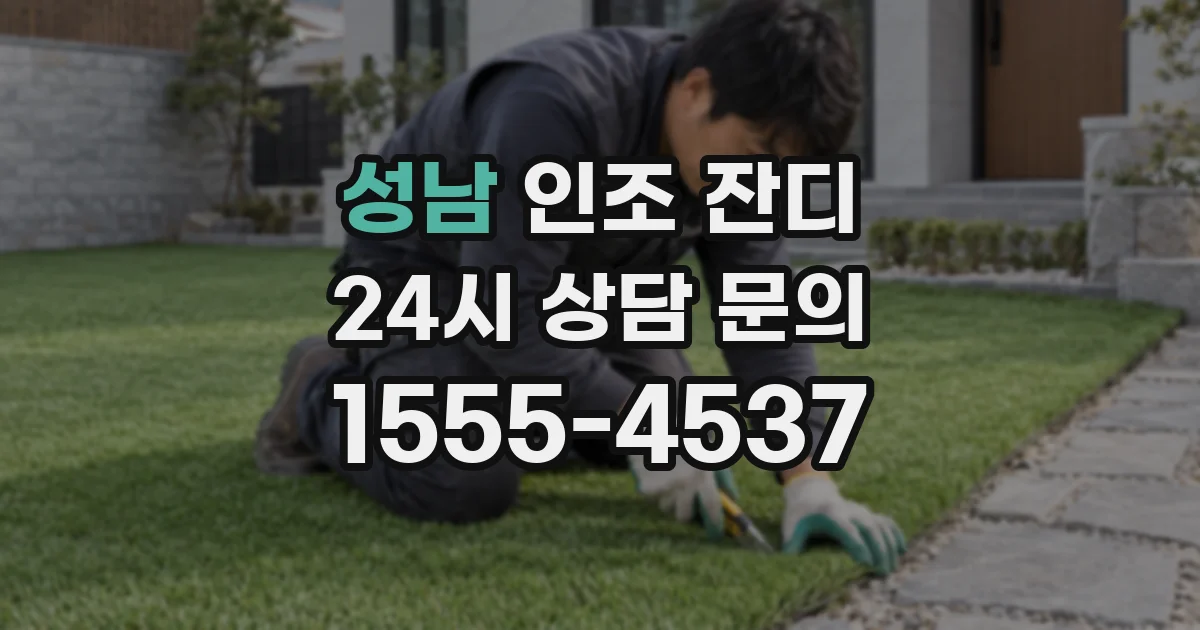성남 인조 잔디