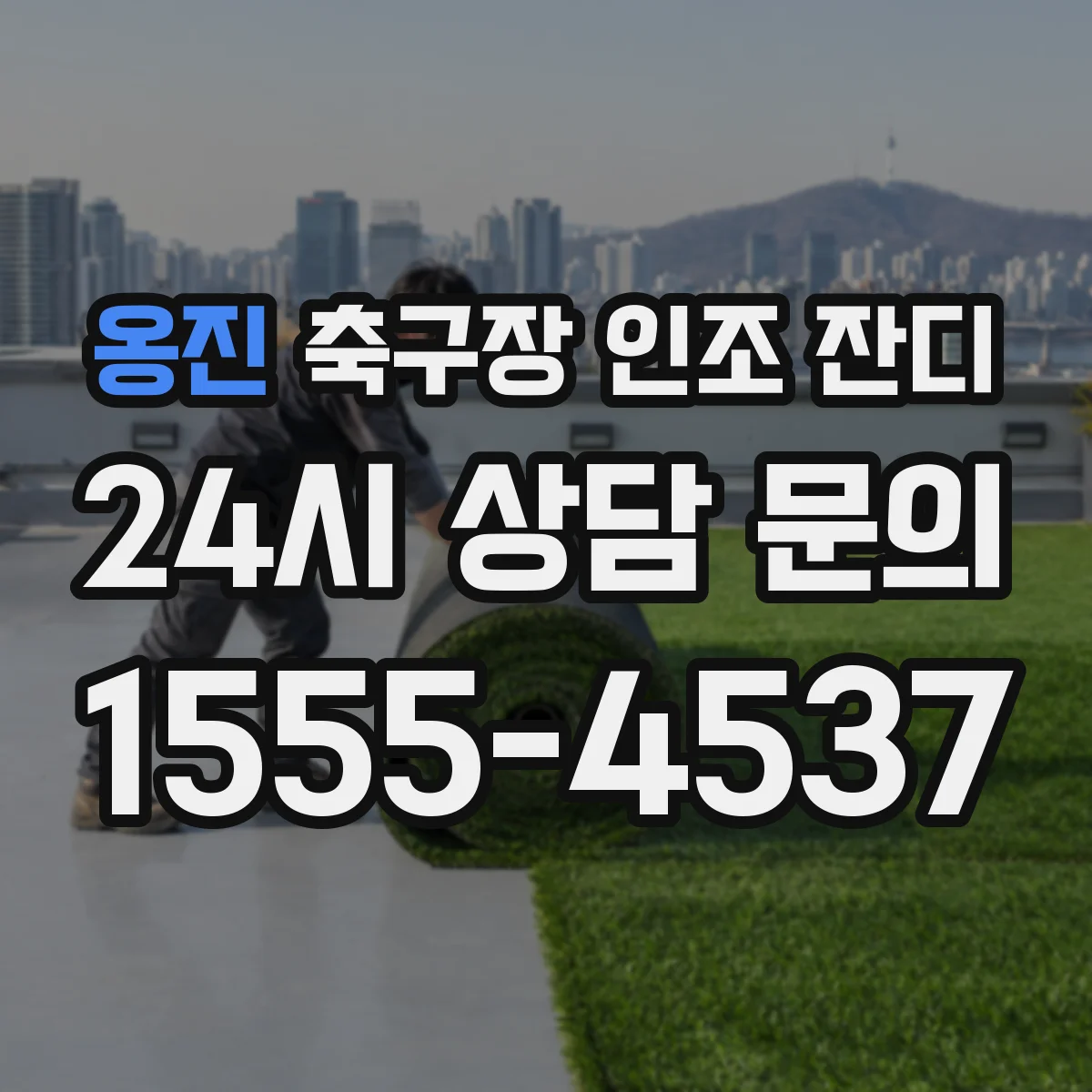옹진 축구장 인조 잔디