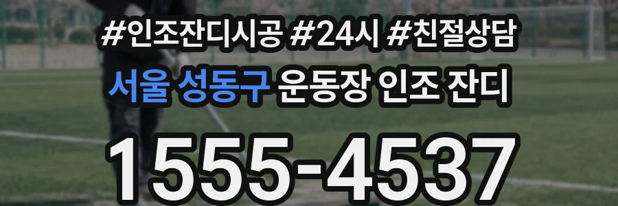 서울 성동구 운동장 인조 잔디
