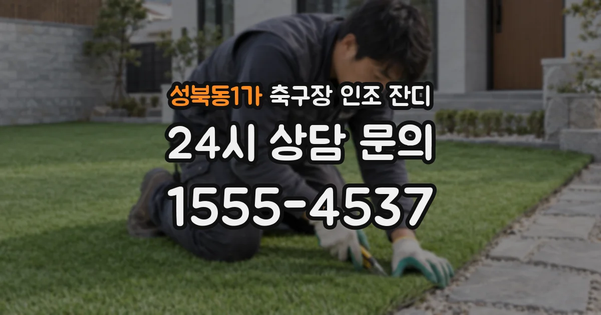 성북동1가 축구장 인조 잔디
