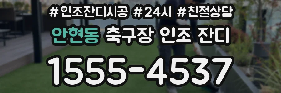 안현동 축구장 인조 잔디