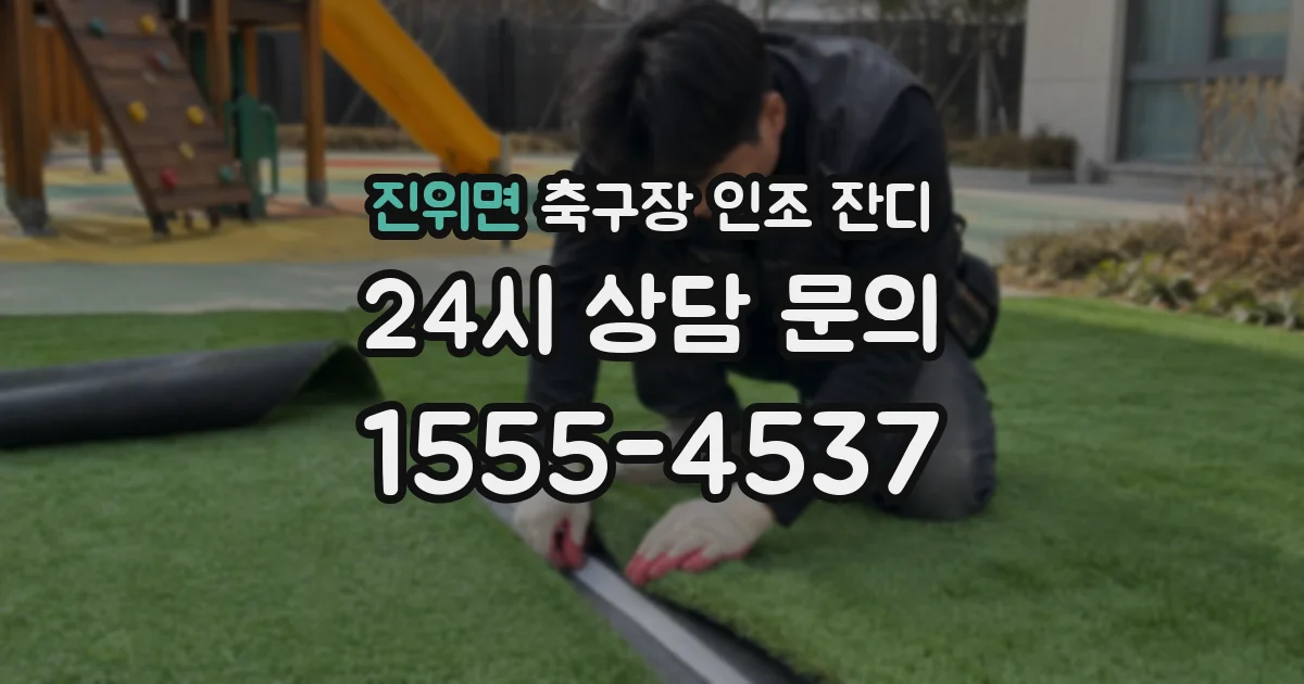 진위면 축구장 인조 잔디