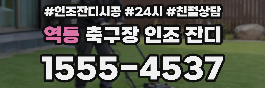 역동 축구장 인조 잔디