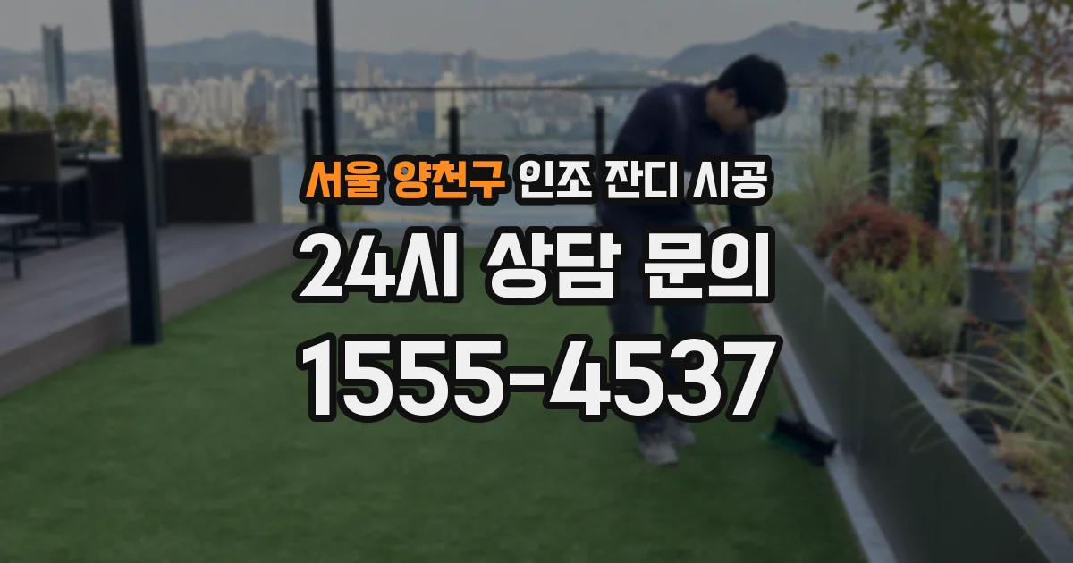 서울 양천구 인조 잔디 시공