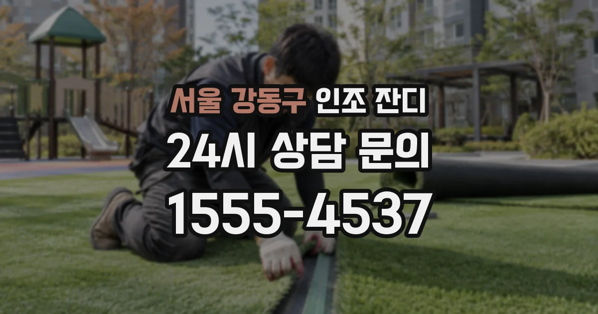 서울 강동구 인조 잔디