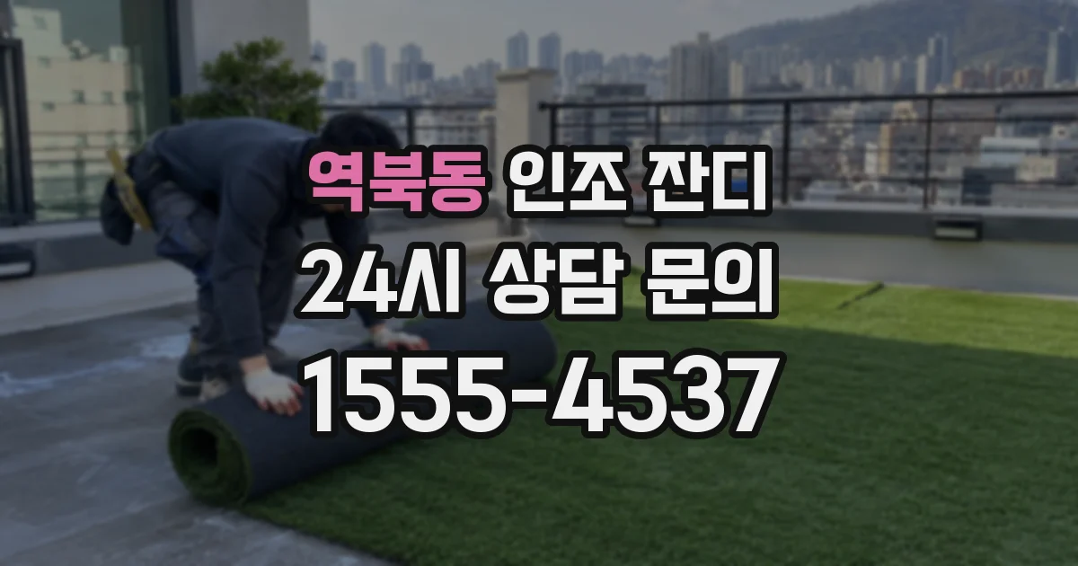 역북동 인조 잔디