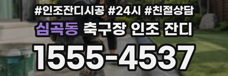 심곡동 축구장 인조 잔디