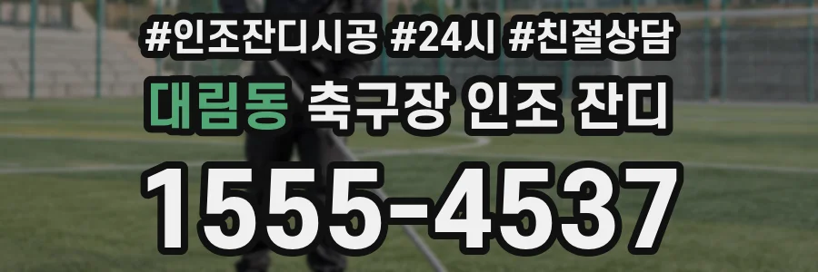대림동 축구장 인조 잔디