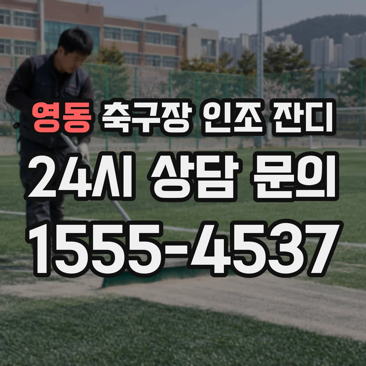 영동 축구장 인조 잔디
