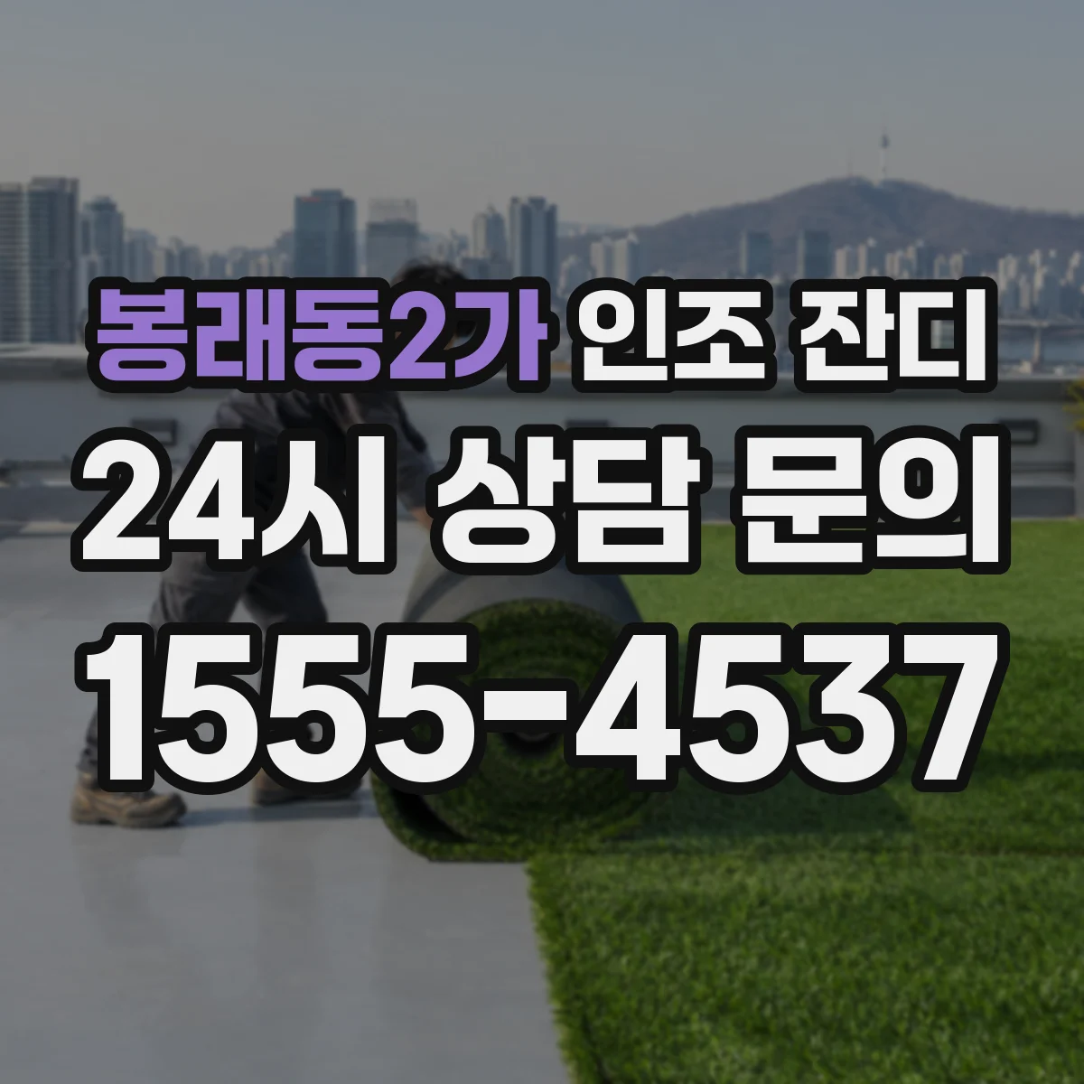 봉래동2가 인조 잔디