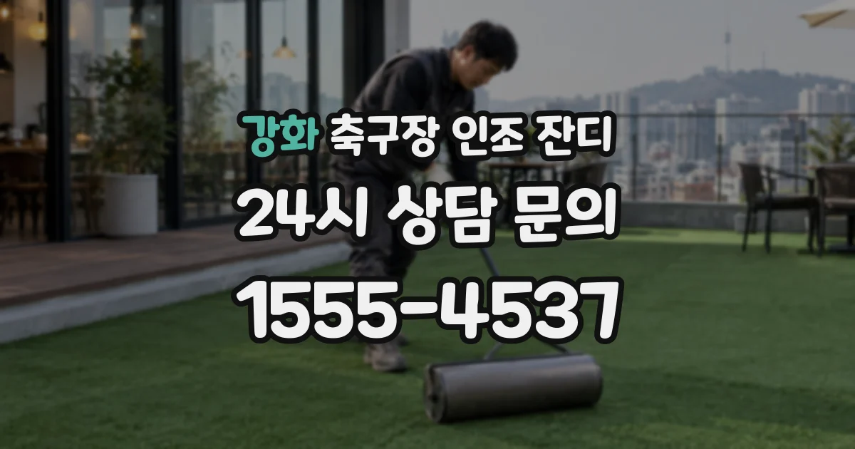 강화 축구장 인조 잔디