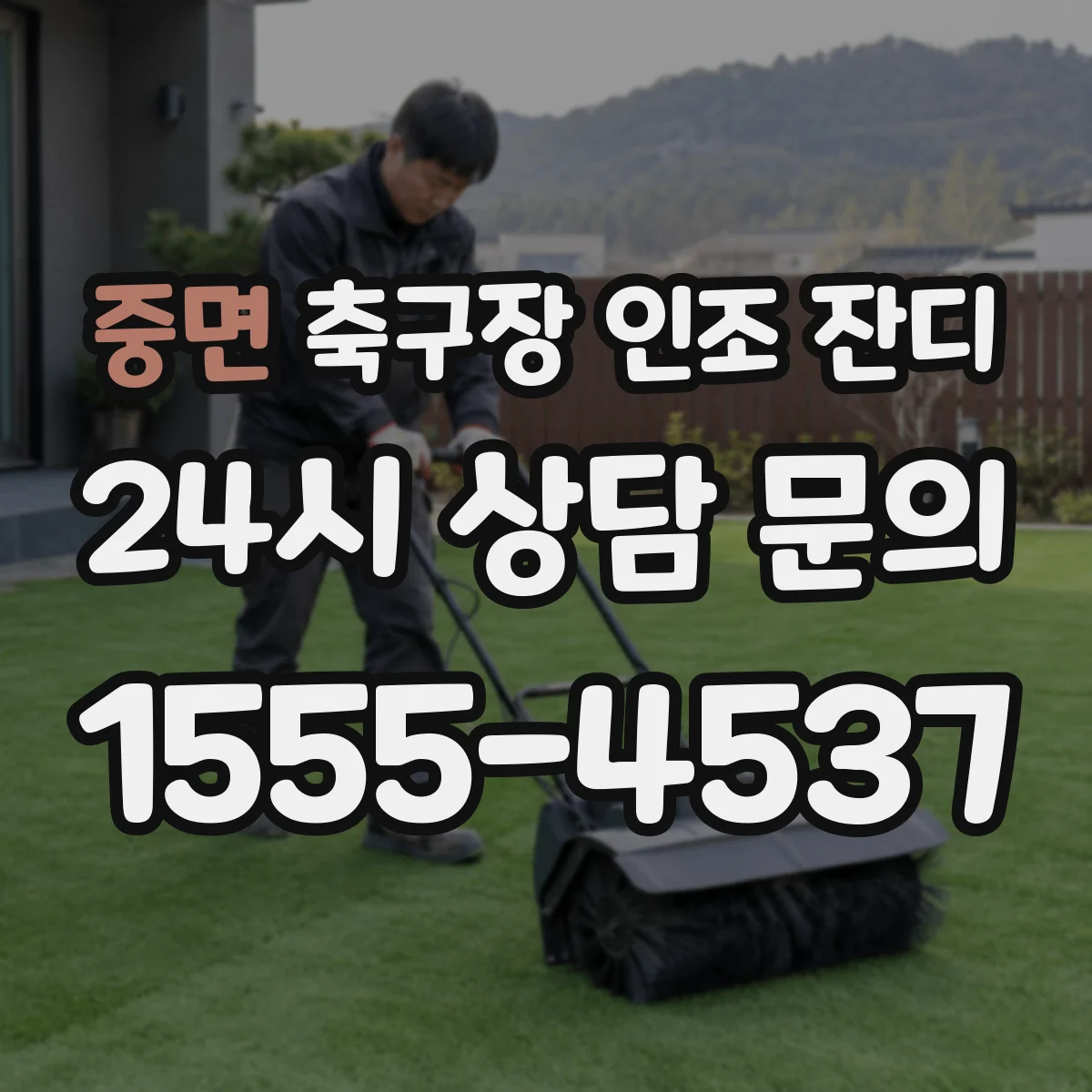 중면 축구장 인조 잔디