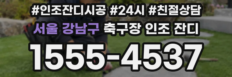 서울 강남구 축구장 인조 잔디
