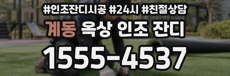 계동 옥상 인조 잔디