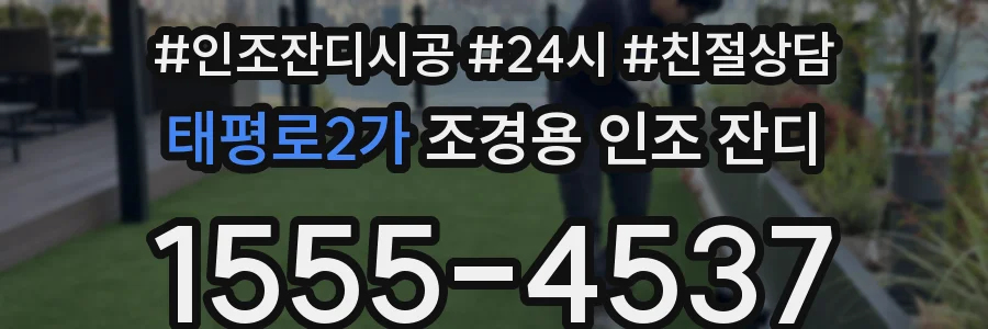 태평로2가 조경용 인조 잔디