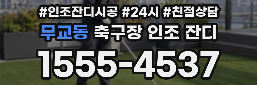 무교동 축구장 인조 잔디