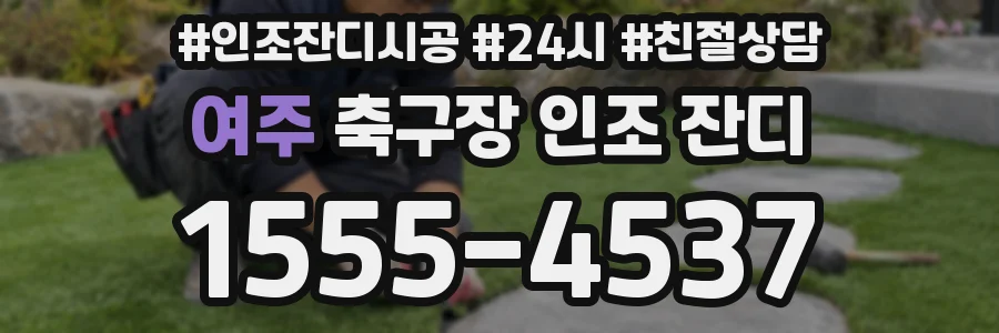 여주 축구장 인조 잔디
