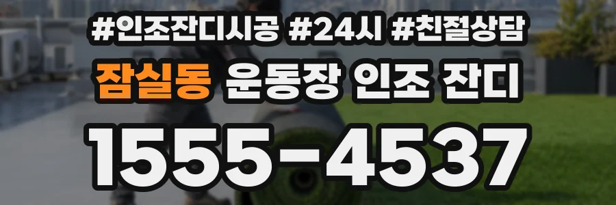 잠실동 운동장 인조 잔디