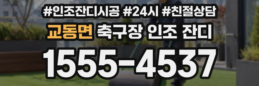 교동면 축구장 인조 잔디