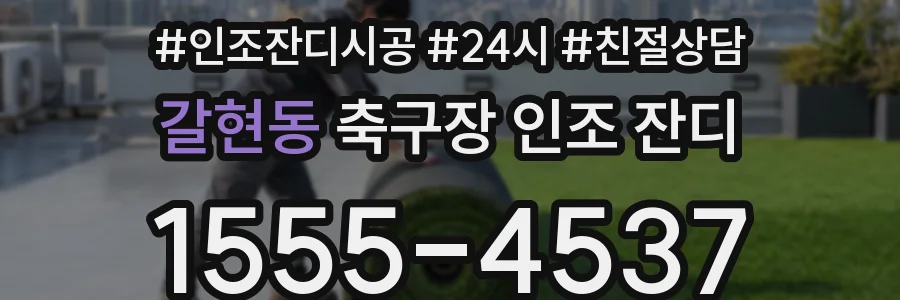 갈현동 축구장 인조 잔디