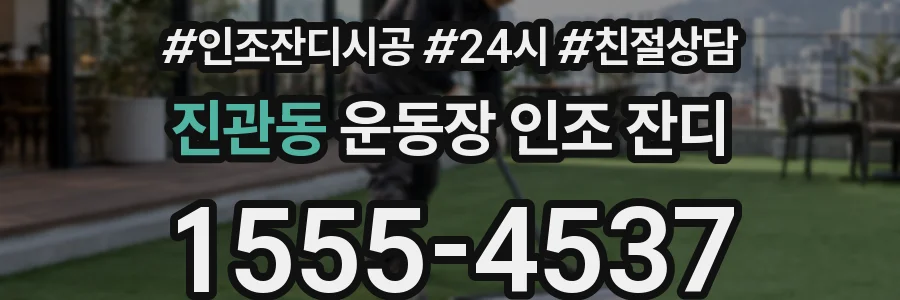 진관동 운동장 인조 잔디