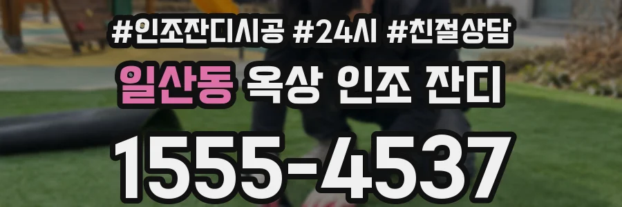 일산동 옥상 인조 잔디