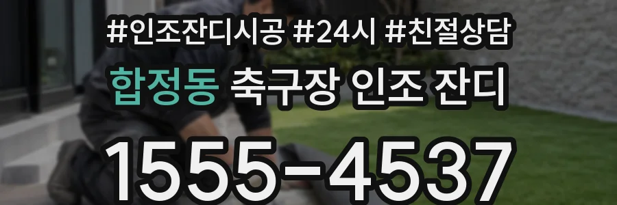 합정동 축구장 인조 잔디