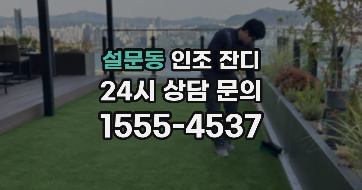 설문동 인조 잔디