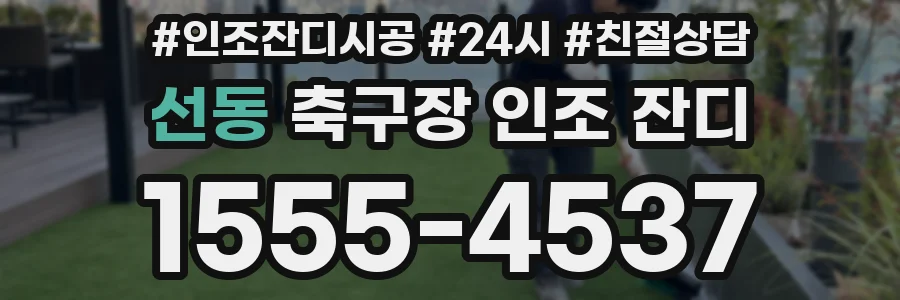 선동 축구장 인조 잔디