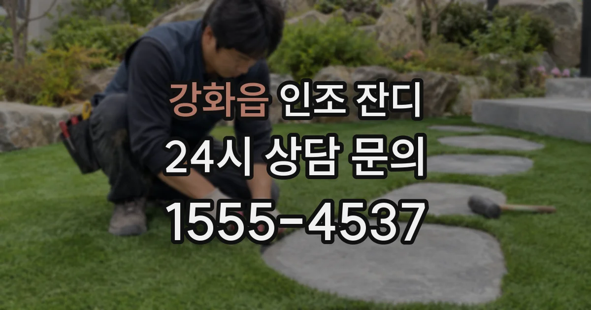 강화읍 인조 잔디