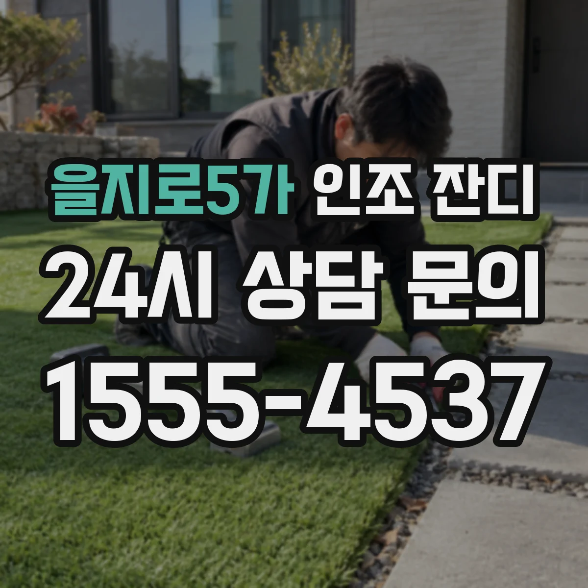 을지로5가 인조 잔디