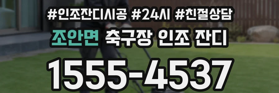 조안면 축구장 인조 잔디
