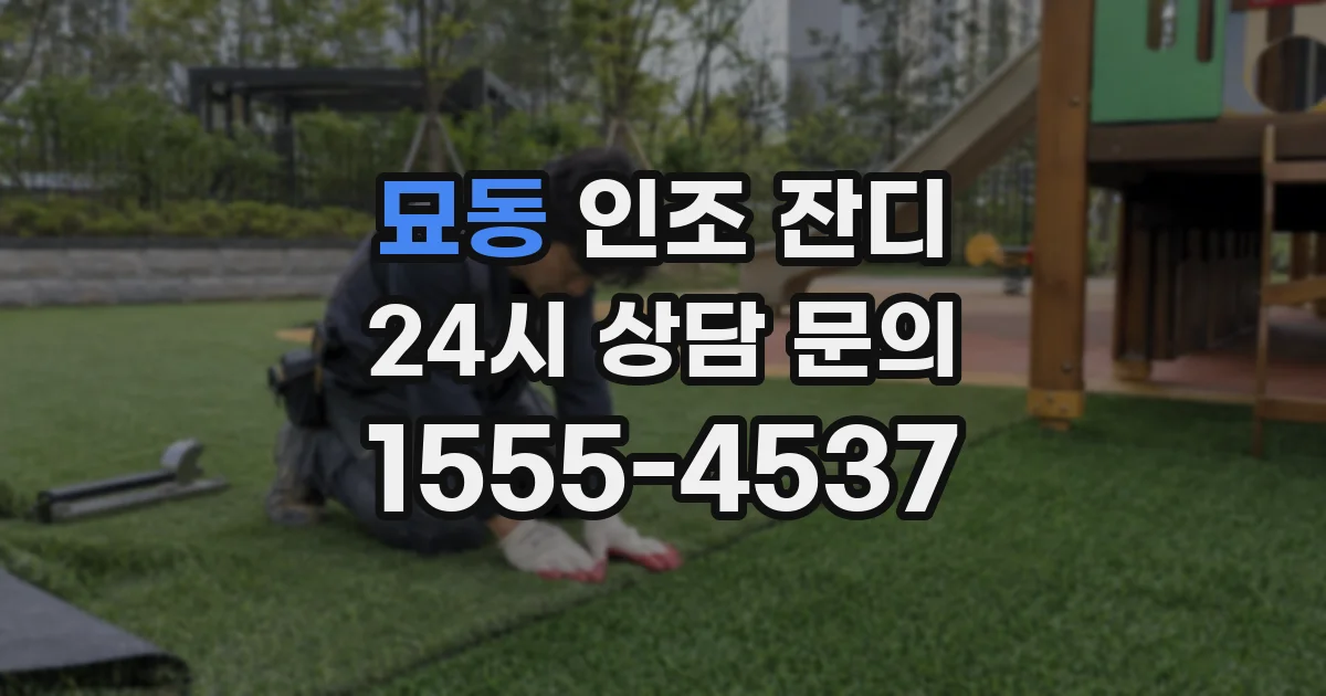 묘동 인조 잔디