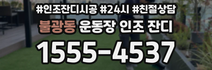 불광동 운동장 인조 잔디