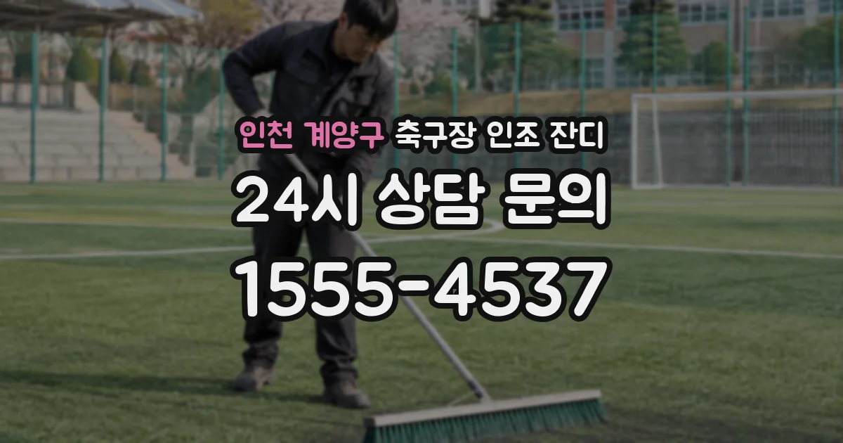 인천 계양구 축구장 인조 잔디