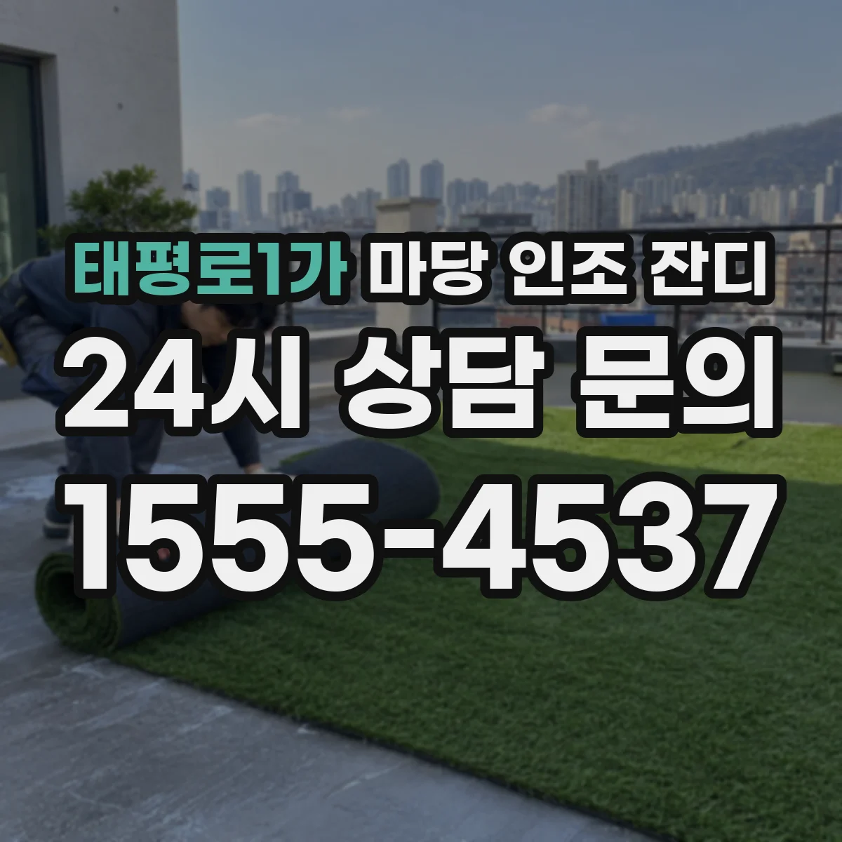 태평로1가 마당 인조 잔디