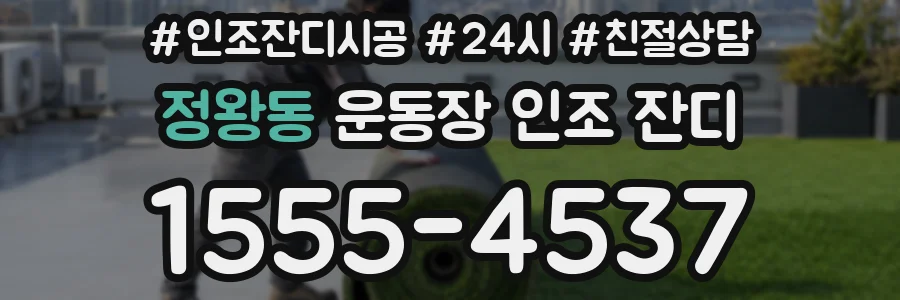 정왕동 운동장 인조 잔디