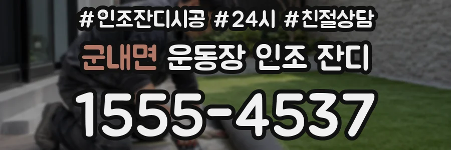 군내면 운동장 인조 잔디