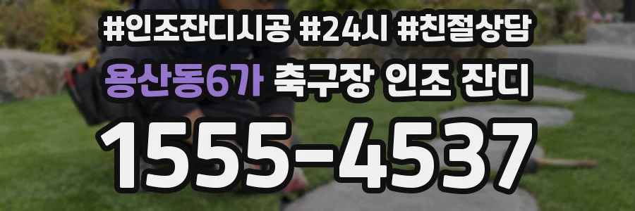 용산동6가 축구장 인조 잔디