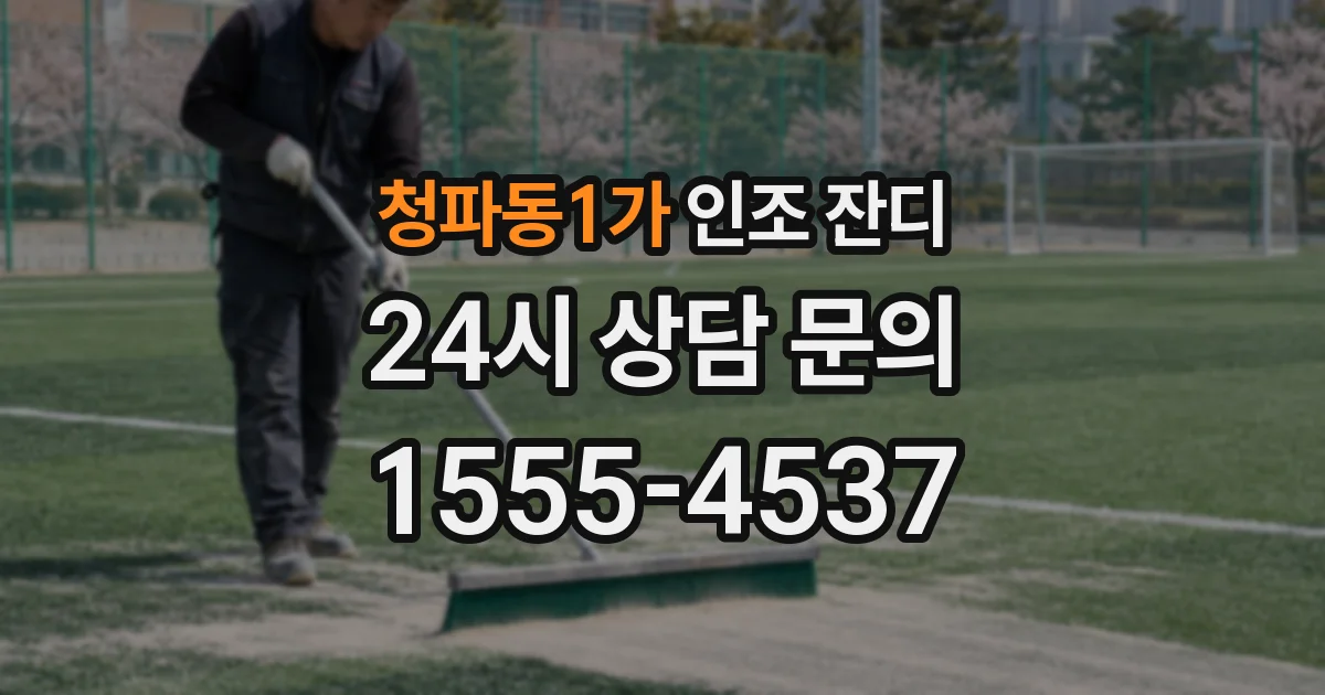청파동1가 인조 잔디