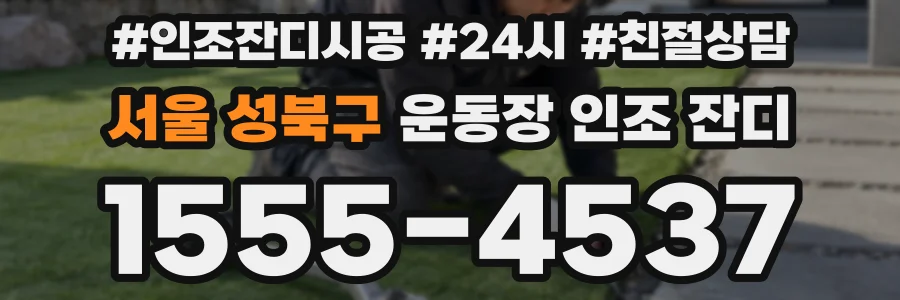 서울 성북구 운동장 인조 잔디