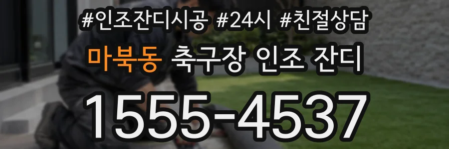 마북동 축구장 인조 잔디