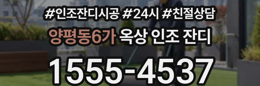 양평동6가 옥상 인조 잔디