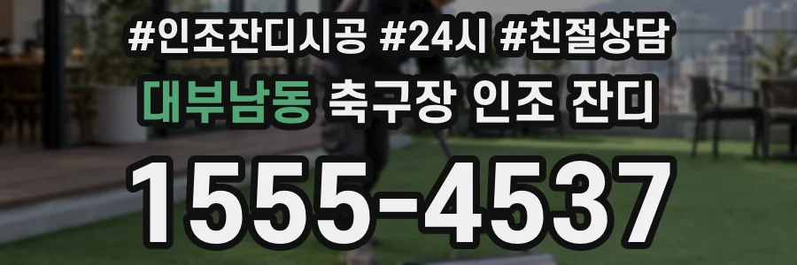 대부남동 축구장 인조 잔디